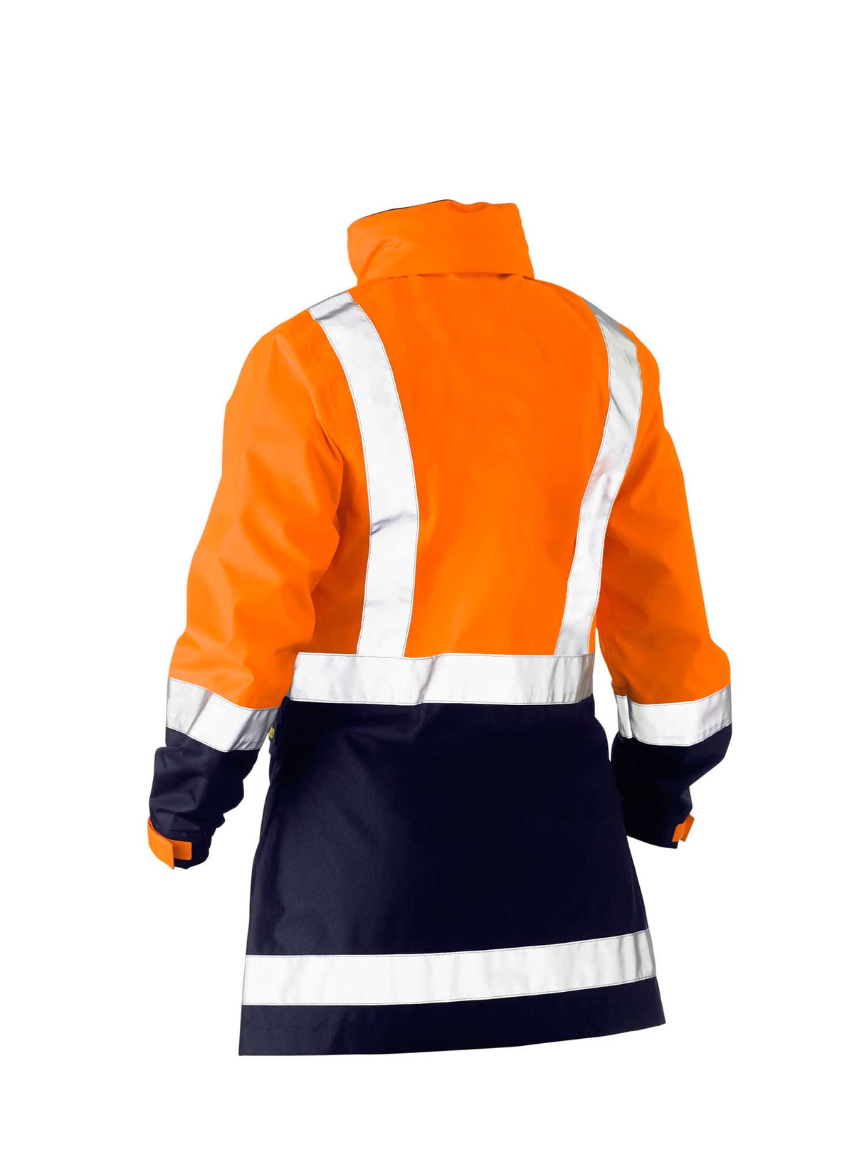 Ladies H Taped Two Tone Hi Vis Rain Jacket