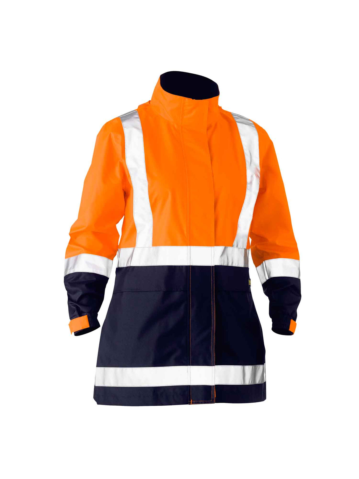 Ladies H Taped Two Tone Hi Vis Rain Jacket