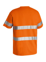 Mens Taped Hi Vis Cotton Tee