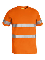 Mens Taped Hi Vis Cotton Tee