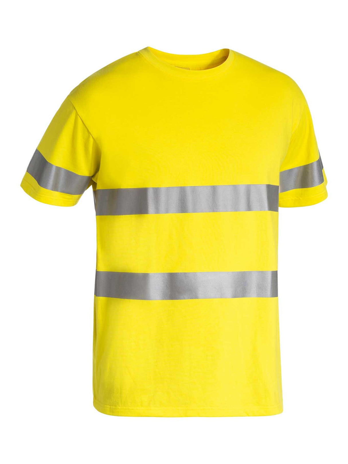 Mens Taped Hi Vis Cotton Tee