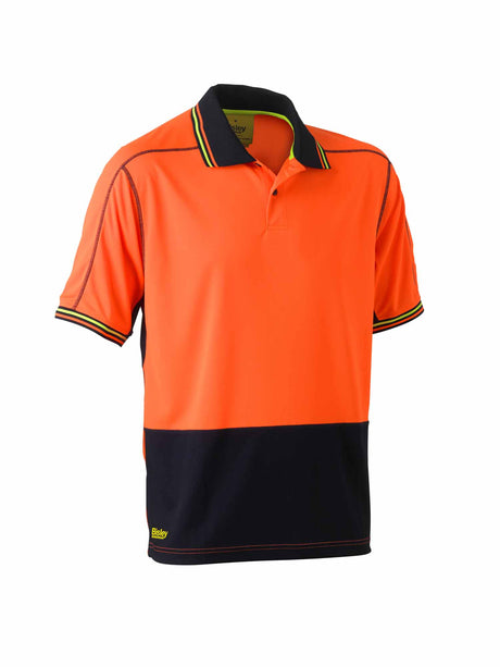 Mens Hi Vis Polyester Mesh Polo