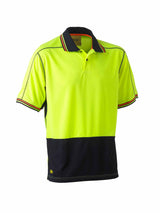 Mens Hi Vis Polyester Mesh Polo