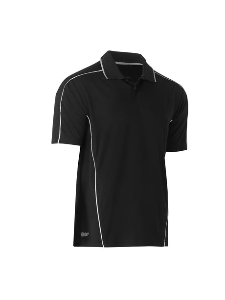 Mens Cool Mesh Polo with Reflective Piping