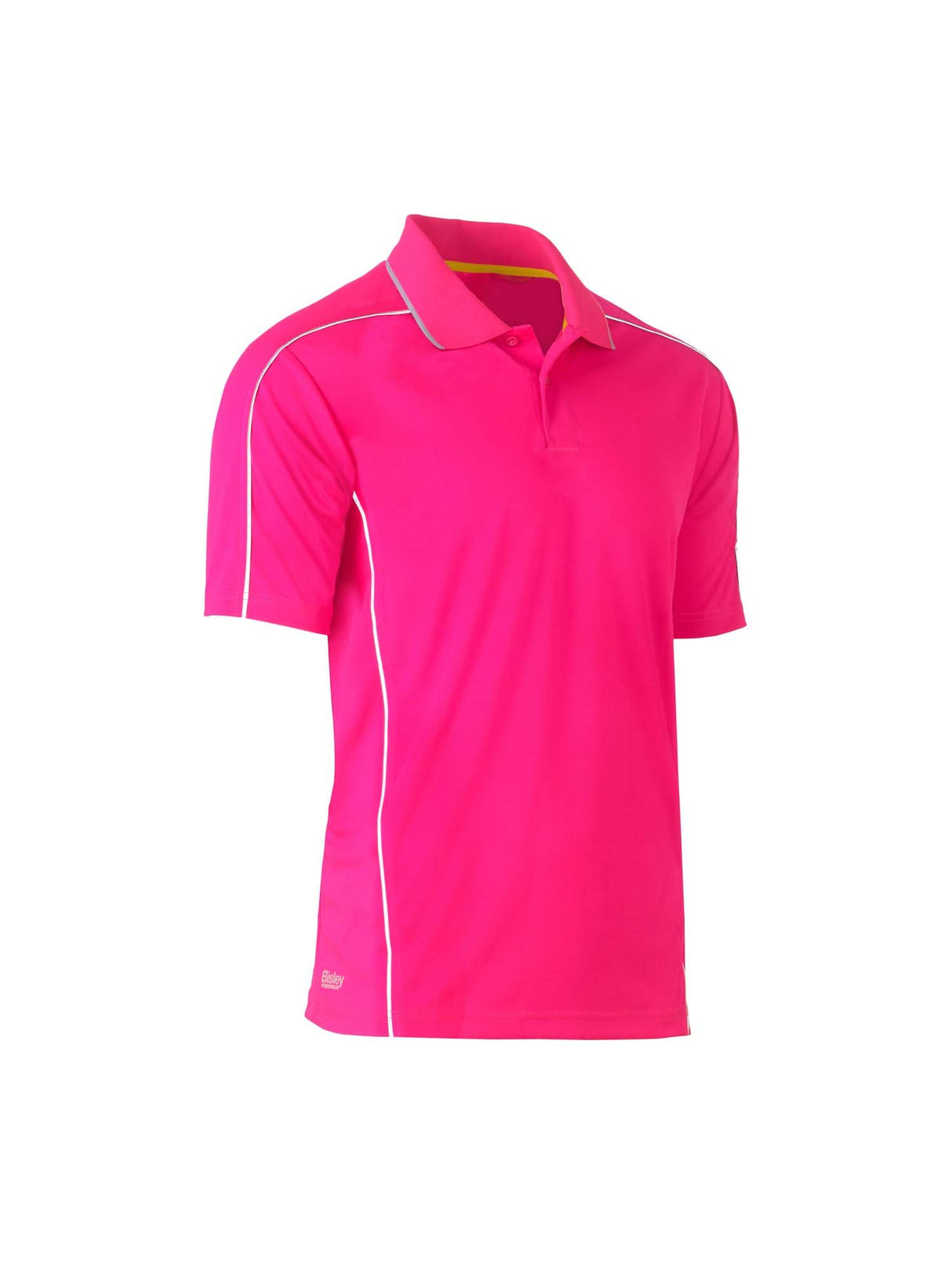 Mens Cool Mesh Polo with Reflective Piping