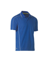 Mens Cool Mesh Polo with Reflective Piping