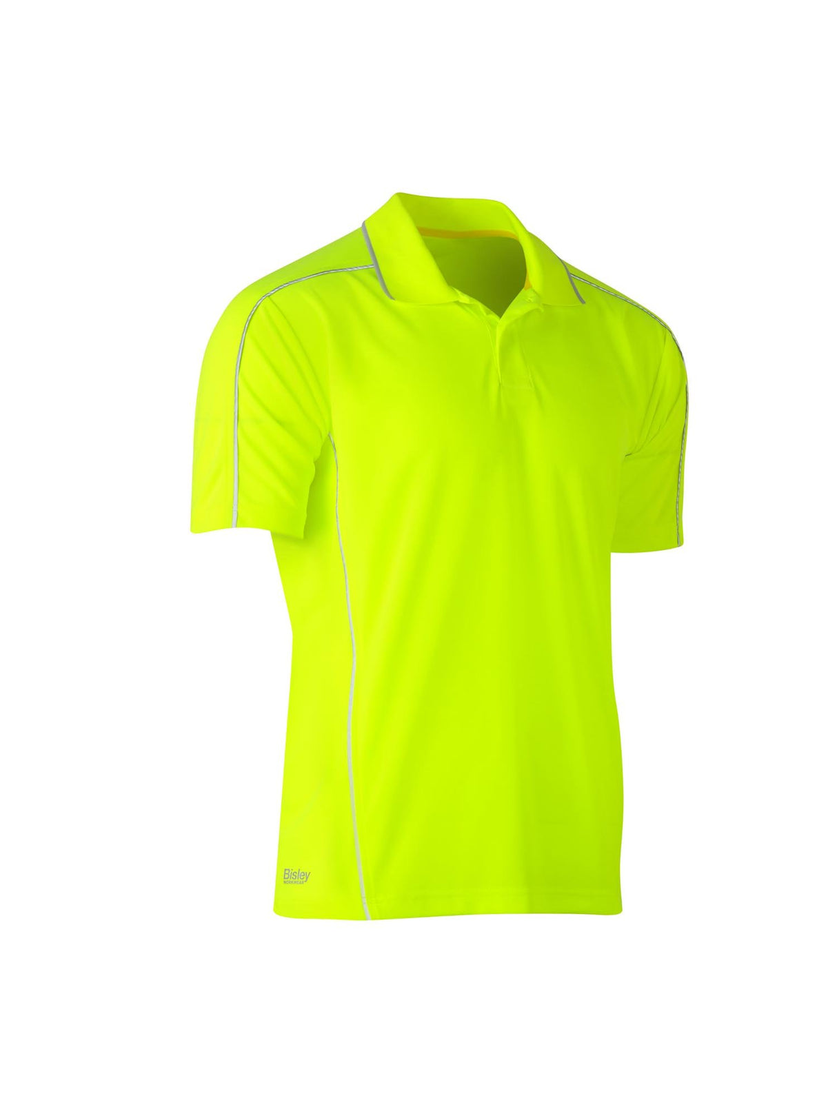 Mens Cool Mesh Polo with Reflective Piping