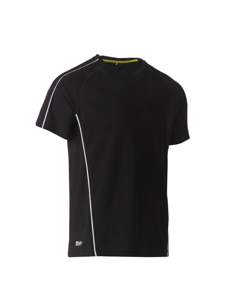 Mens Cool Mesh Tee with Reflective Piping
