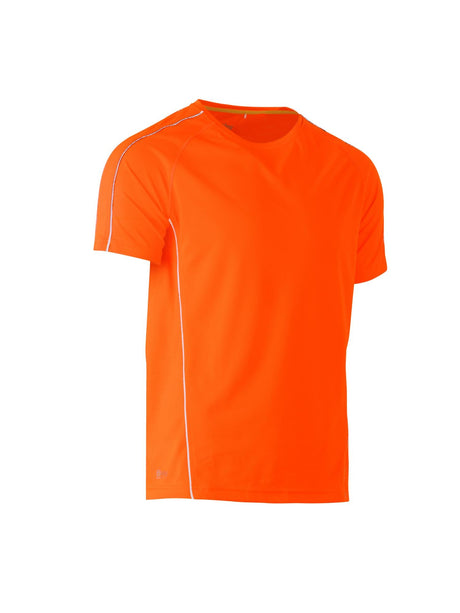 Mens Cool Mesh Tee with Reflective Piping