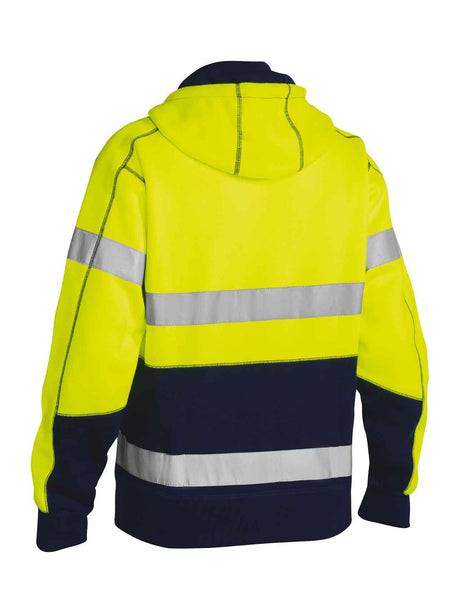 Mens Taped Hi Vis Fleece Hoodie