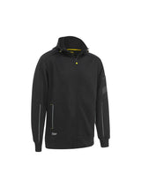 Mens Work Fleece Zip Front Hoodie