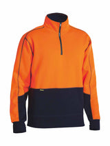 Mens Hi Vis 1/4 Zip Fleece Pullover