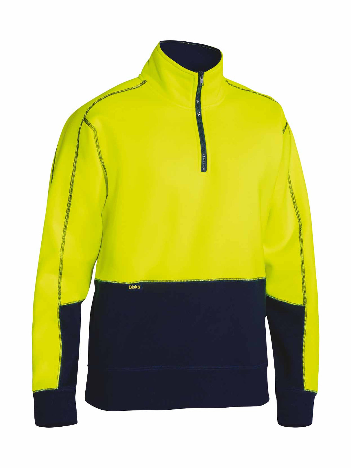 Mens Hi Vis 1/4 Zip Fleece Pullover