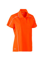 Ladies Cool Mesh Polo with Reflective Piping