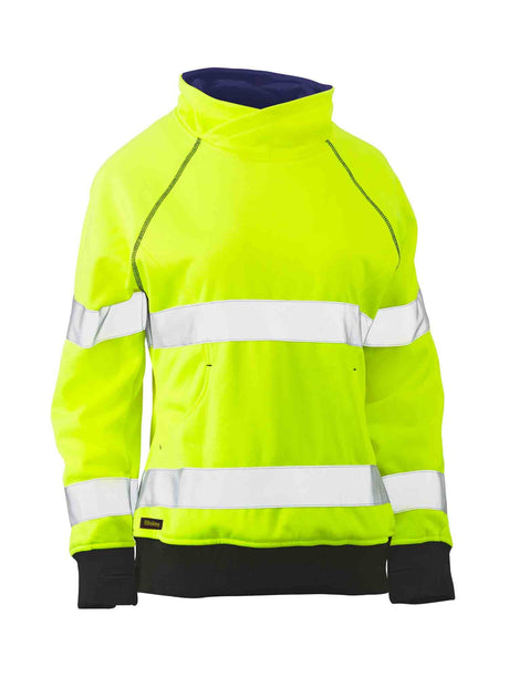 Ladies Taped Hi Vis Fleece Jumper