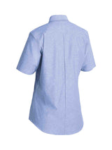 Ladies Short Sleeve Chambray Shirt