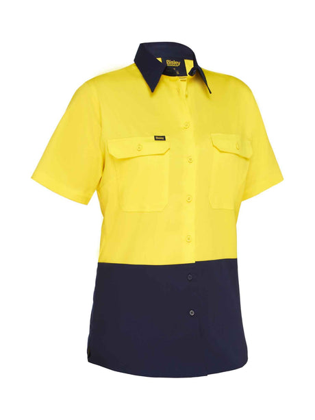 Ladies Hi Vis Cool Lightweight Drill Shirt