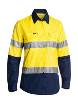 Ladies Long Sleeve X Airflow Taped Hi Vis Ripstop Shirt