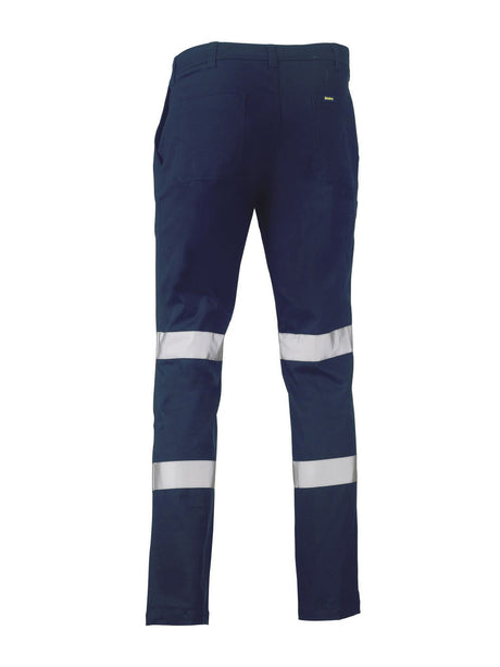 Mens Taped Biomotion Stretch Cotton Drill Work Pants