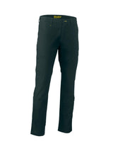 Mens Stretch Cotton Drill Cargo Work Pants