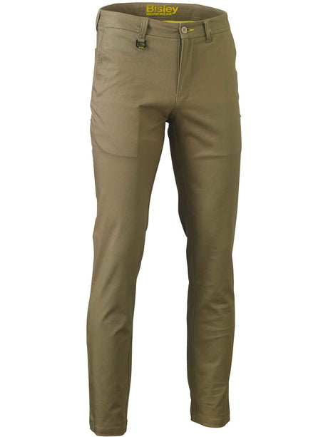 Mens Stretch Cotton Drill Cargo Work Pants