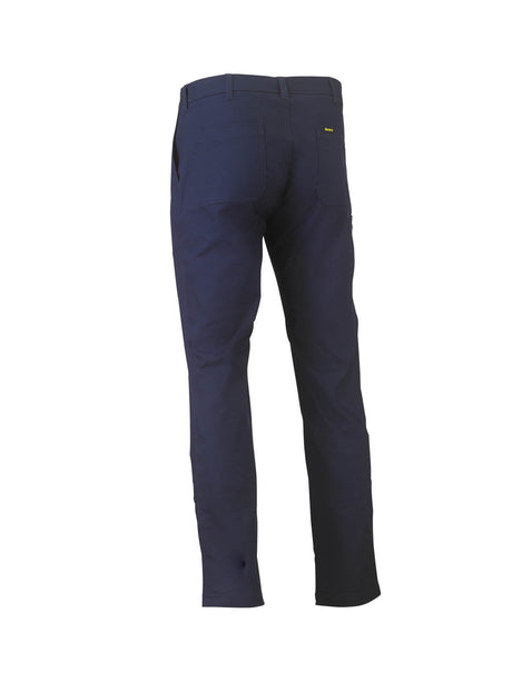 Mens Stretch Cotton Drill Cargo Work Pants