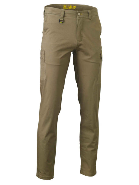 Mens Stretch Cotton Drill Cargo Pants