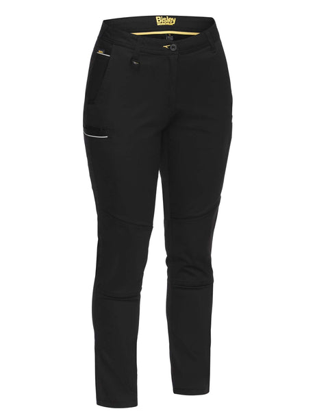 Ladies Mid Rise Stretch Cotton Pants