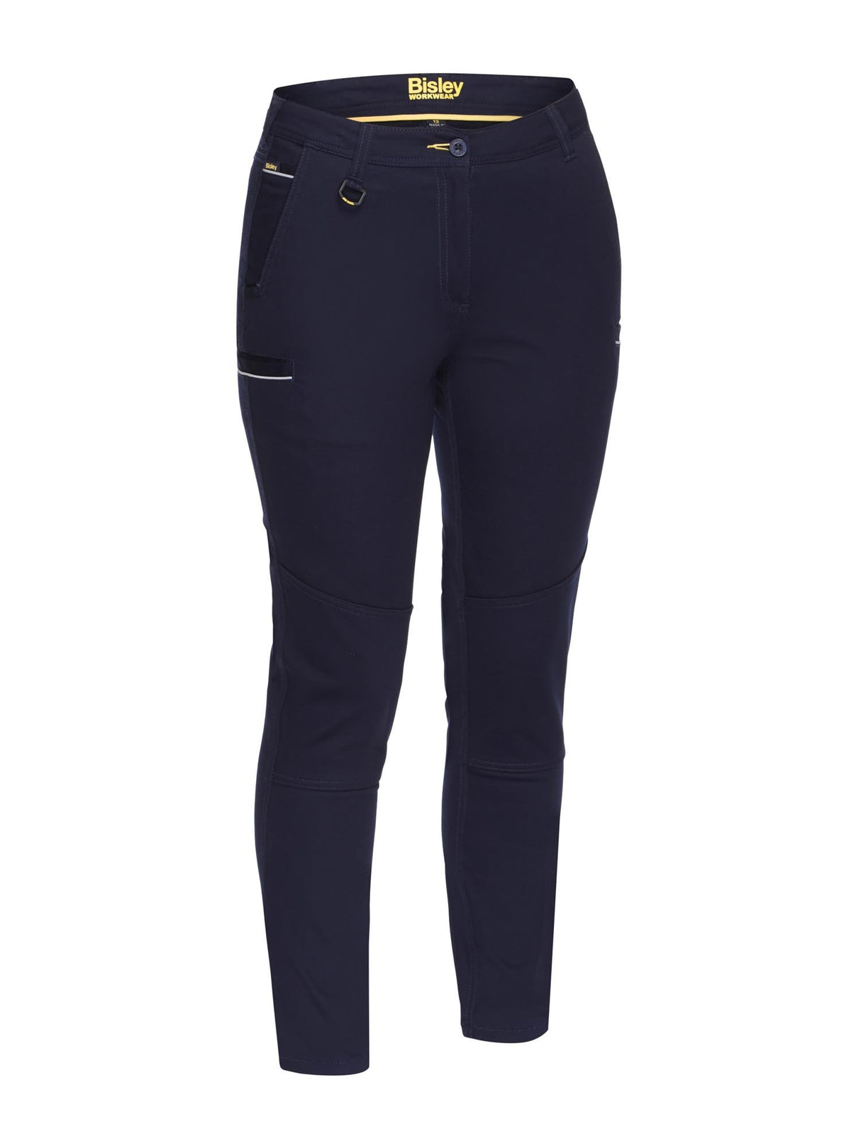 Ladies Mid Rise Stretch Cotton Pants