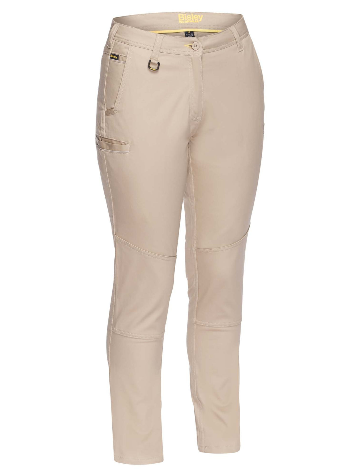 Ladies Mid Rise Stretch Cotton Pants