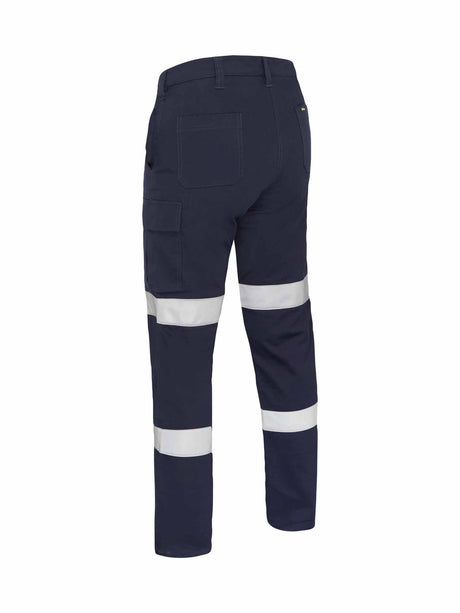 Ladies Taped Stretch Cotton Drill Cargo Pants