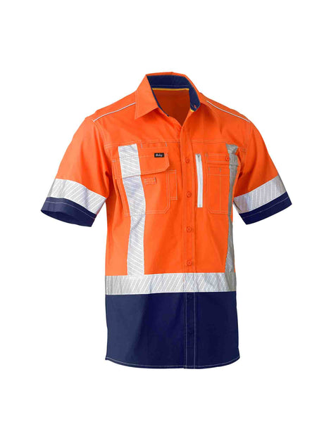 Mens Flx & Move X Taped Hi Vis Utility Shirt