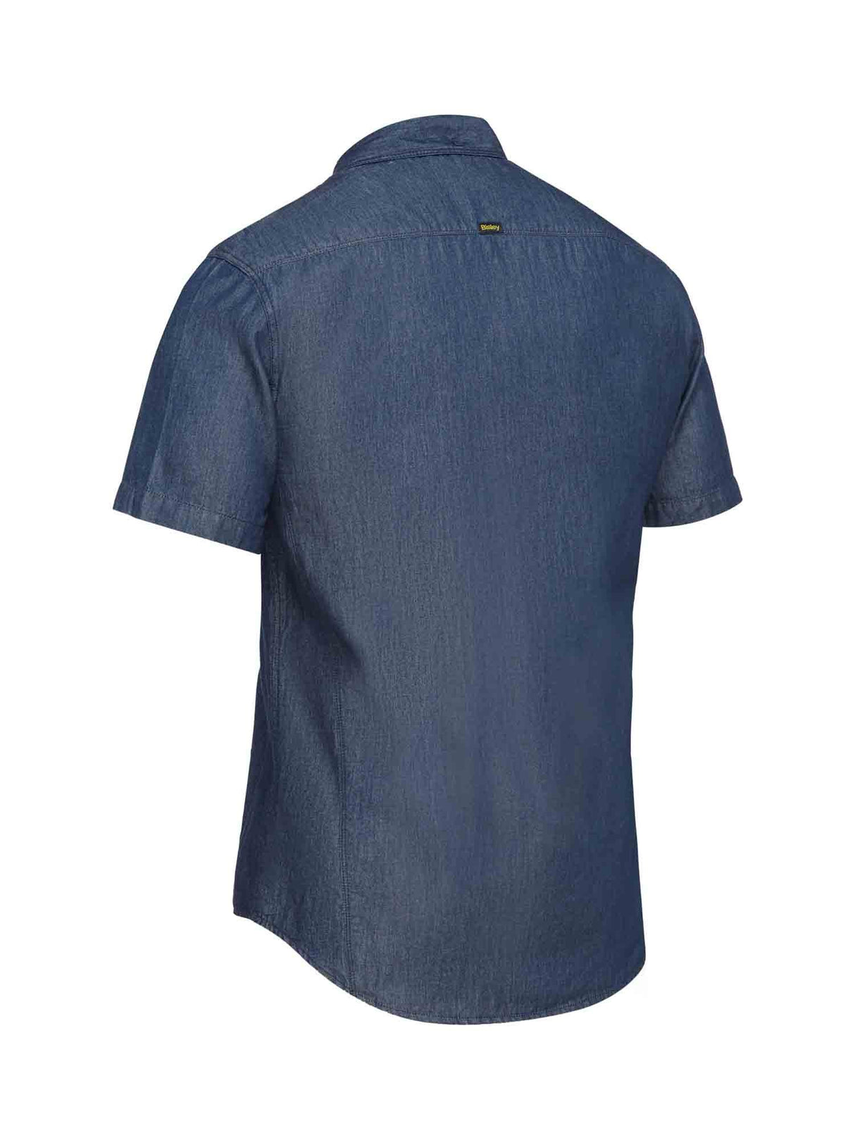 Mens Short Sleeve Denim Work Shirt