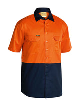 Mens Hi Vis Cool Lightweight Drill Shirt