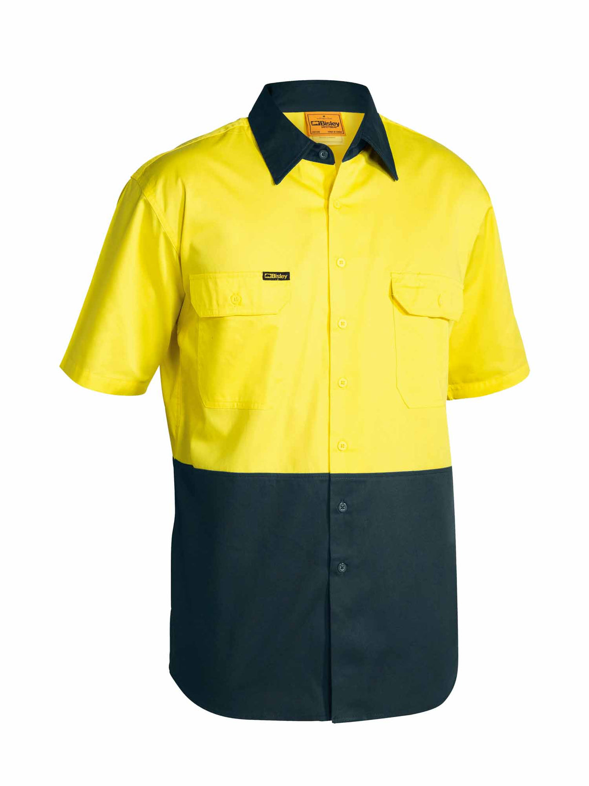 Mens Hi Vis Cool Lightweight Drill Shirt