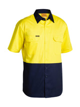 Mens Hi Vis Cool Lightweight Drill Shirt