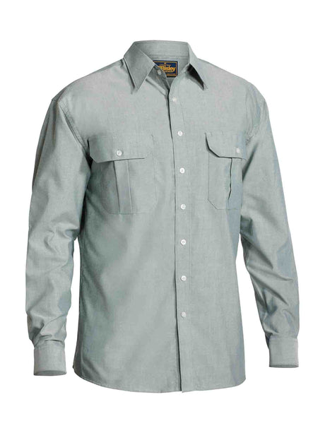 Mens Long Sleeve Oxford Shirt