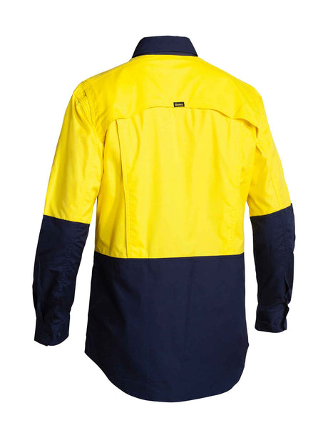 Mens Long Sleeve X Airflow Taped Hi Vis Ripstop Contrast Shirt