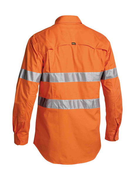 Mens Long Sleeve X Airflow Taped Hi Vis Ripstop Shirt