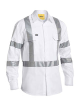 Mens Long Sleeve Taped Night Cotton Drill Shirt