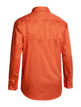 Mens Long Sleeve Hi Vis Cool Lightweight Drill Shirt