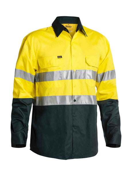 Mens Long Sleeve Taped Hi Vis Cool Lightweightill Shirt