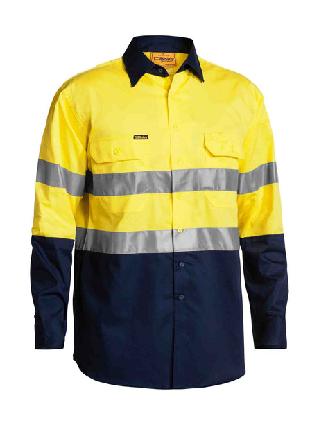 Mens Long Sleeve Taped Hi Vis Cool Lightweightill Shirt