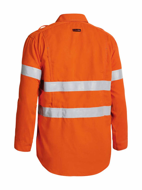 Mens Long Sleeve Tencate Tecasfe Plus 700 Taped Hi Vis FR Vented Shirt