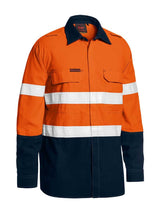 Mens Long Sleeve Tencate Tecasfe Plus 480 Taped Hi Vis Lightweight FR Vented Contrast Shirt