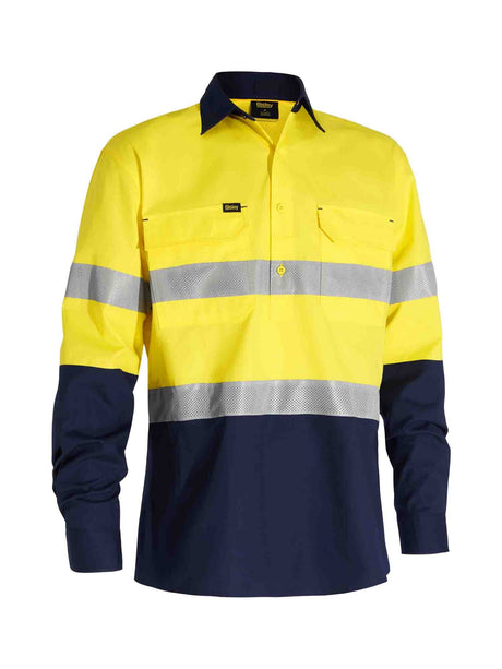 Mens X Airflow Closed Front Taped Hi Vis Ripstop Shirt