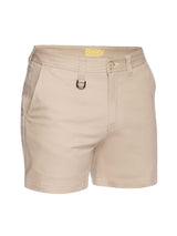 Mens Stretch Cotton Drill Short Shorts