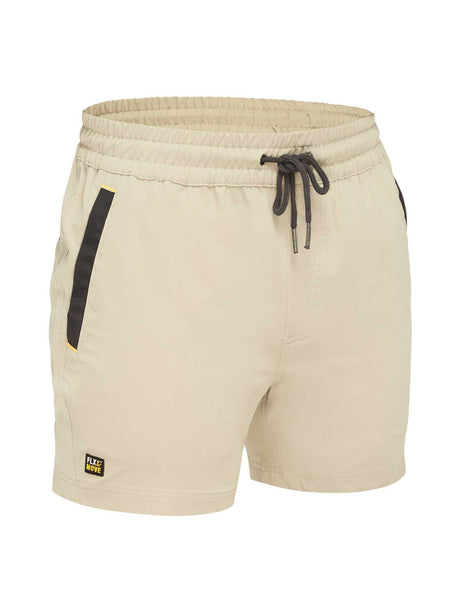 Mens Flx & Move 4 Way Stretch Elastic Waist Shorts