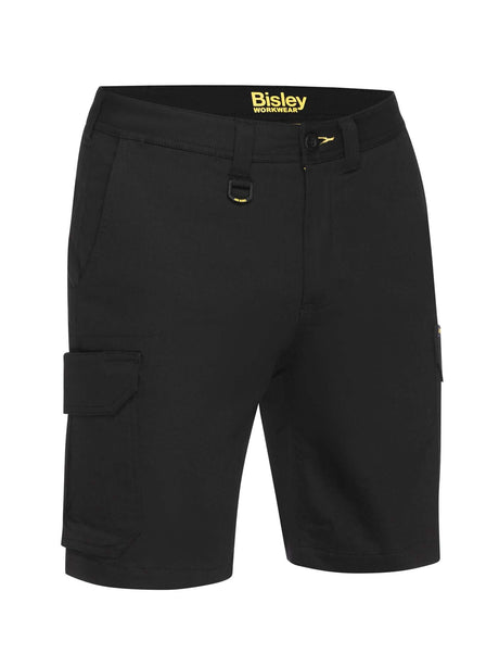 Mens Stretch Cotton Drill Cargo Shorts