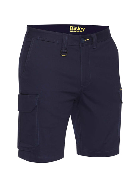 Mens Stretch Cotton Drill Cargo Shorts